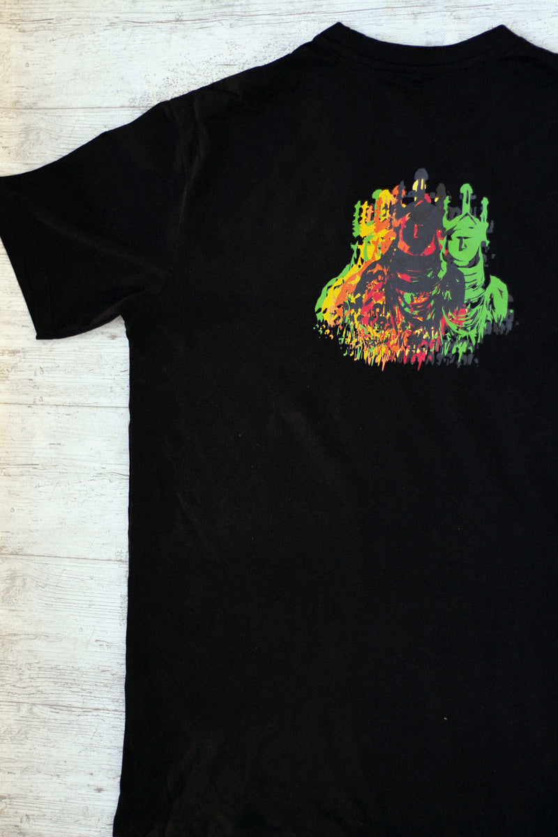 Volcanic Oba Black Tee – Diaspora London
