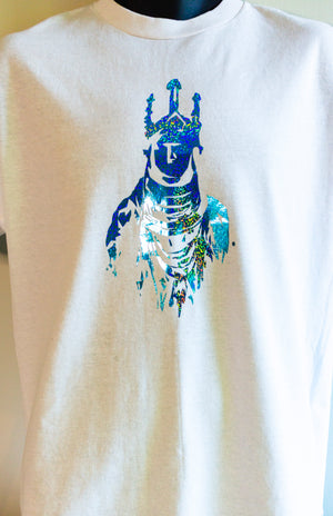 OBA Holographic Tshirt: White Sapphire