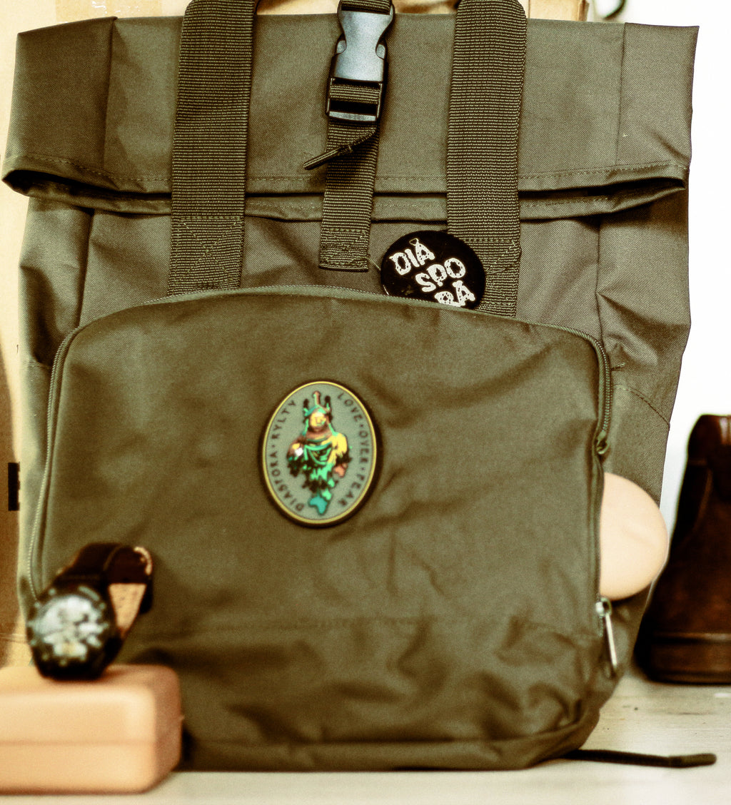 Olive 'rolldown' Rucksack