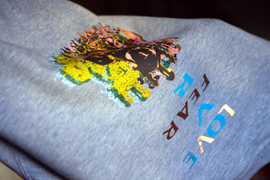 Love Over a Grey Sweater